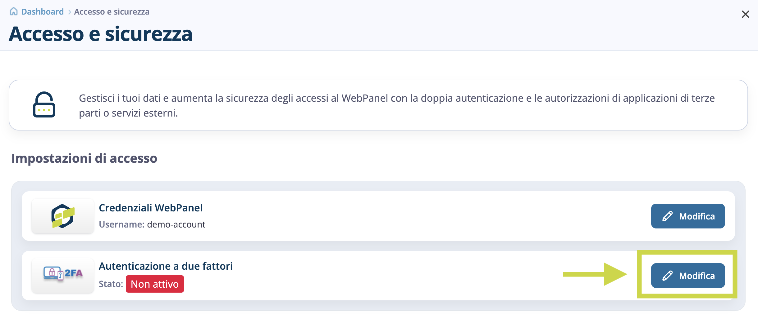 WebPanel - 2FA
